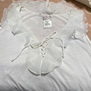 French Laundry off white brand new blouse with tags. Just been sitting in closet